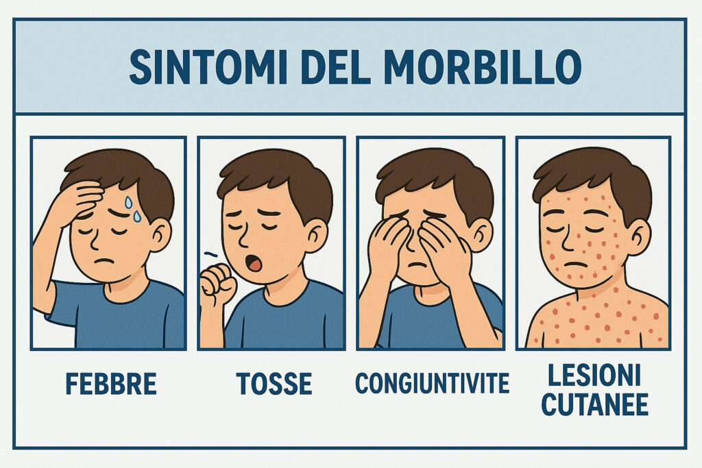 principali sintomi del morbillo