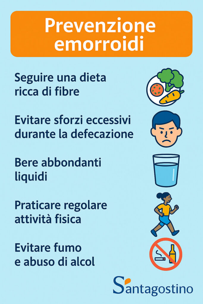 emorroidi, prevenzione