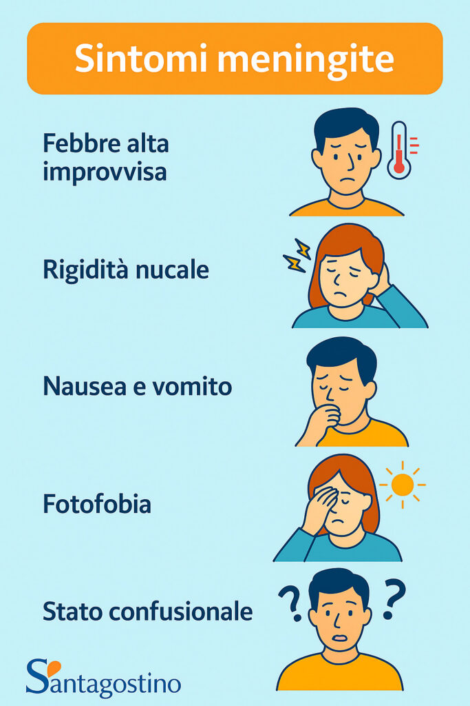 meningite, sintomi inconfondibili e segni