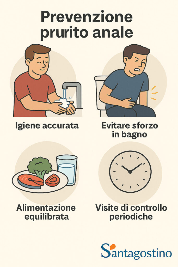 prurito anale, prevenzione