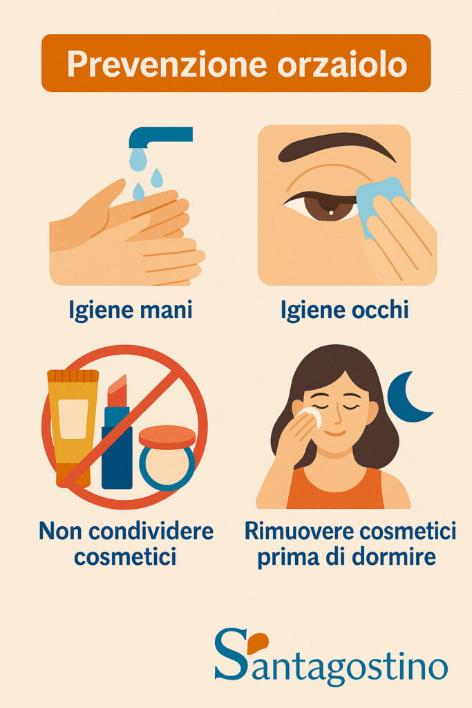 Prevenzione orzaiolo, cosa fare