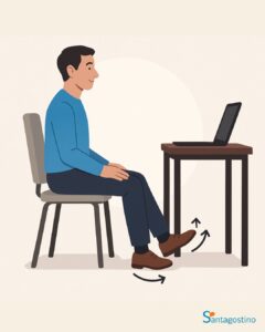 flessioni plantari e dorsali